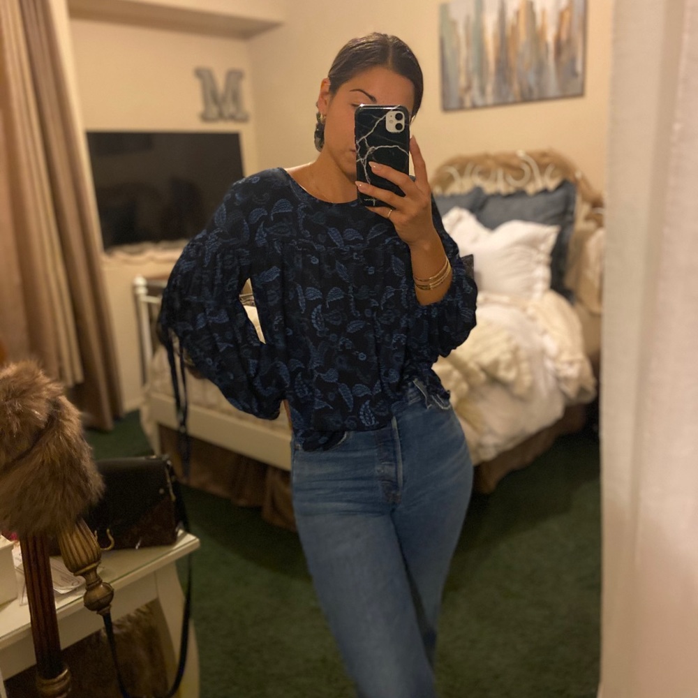 Blue Ann Taylor Blouse